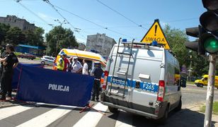 Tir zawadził o podnośnik, dwie osoby zostały ranne