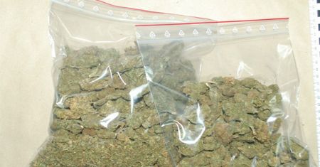 Dziadek wiózł wnuki oraz ponad kilogram marihuany