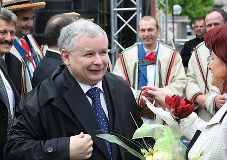 Prezes PiS promował na majówce kandydata do Senatu