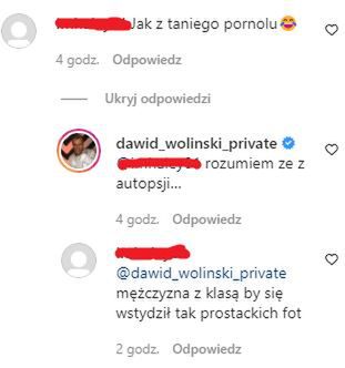 Dawid Woliński kłóci się z fanem