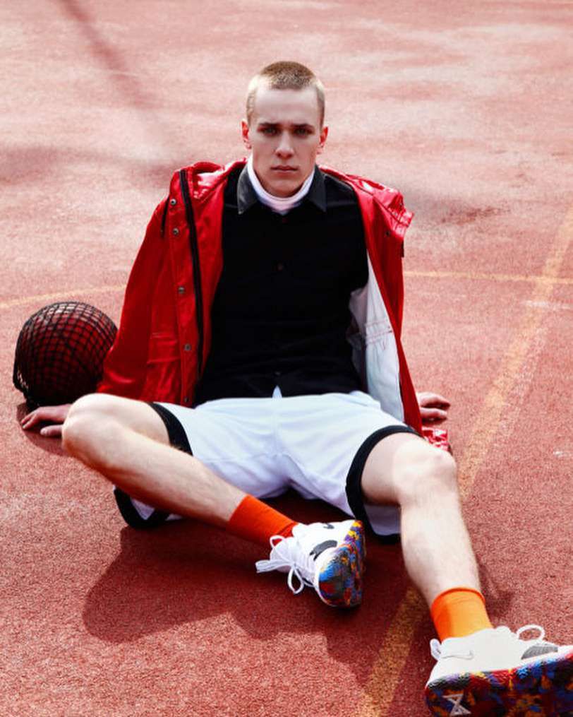 Mikołaj Krajewski jest modelem