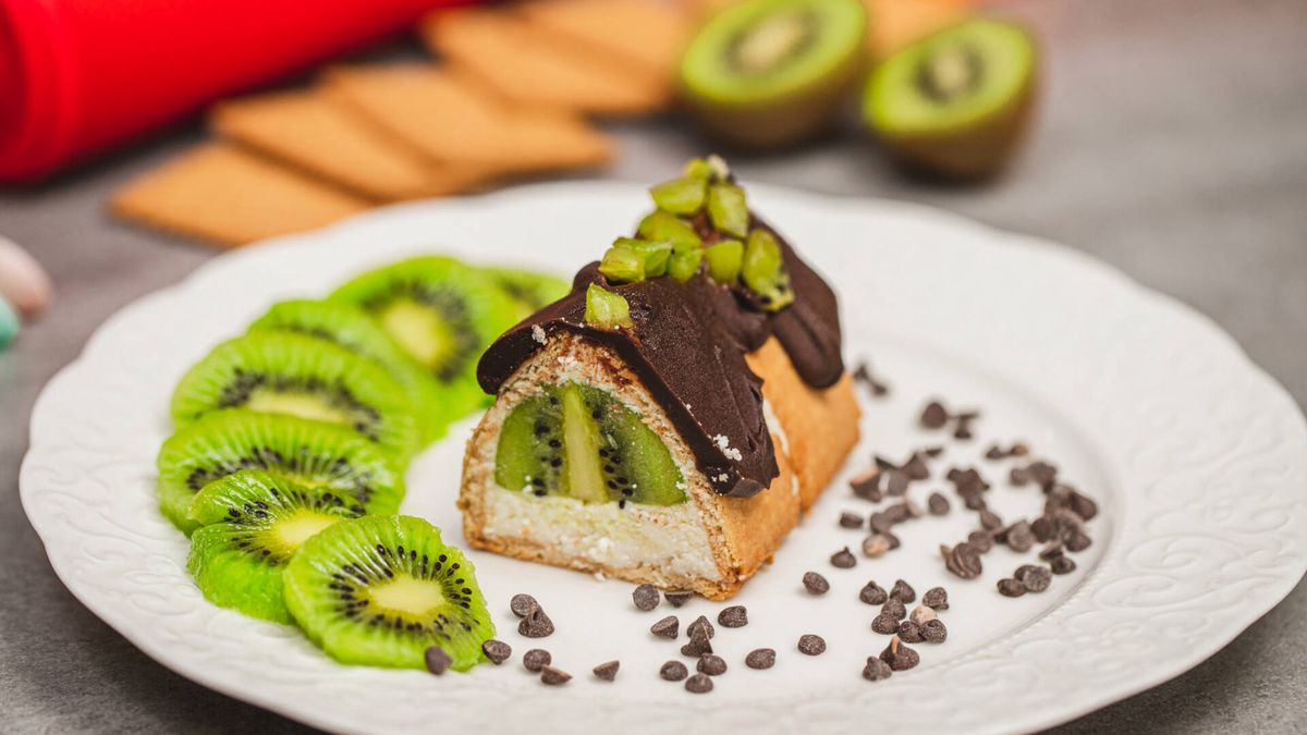 Ciasto piramidka z kiwi- Pyszności