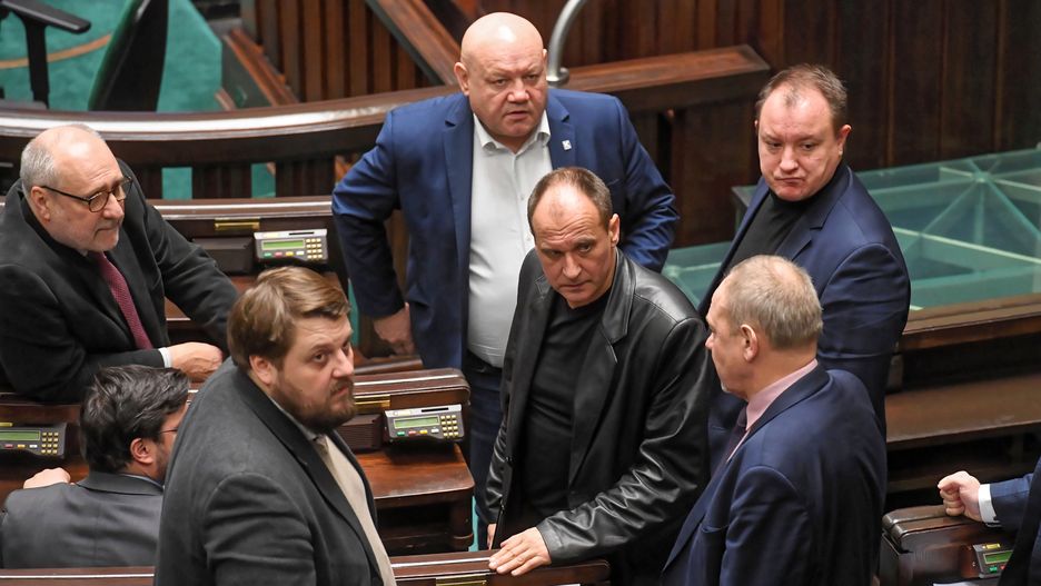 Paweł Kukiz i członkowie jego klubu w Sejmie