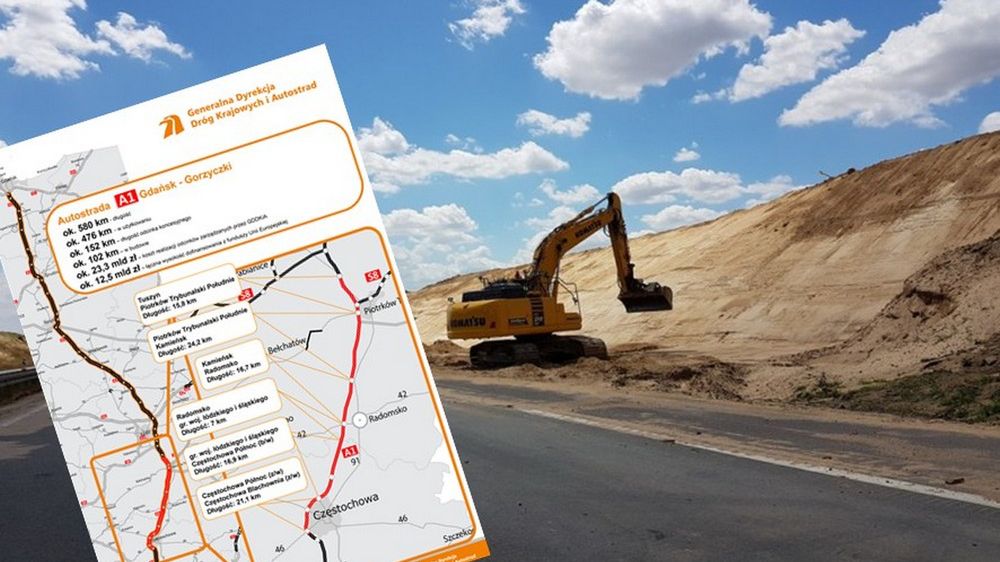 102 km A1 wciąż są w budowie.