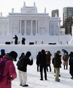 Łazienki Królewskie w Sapporo. Japończycy wybudowali warszawskie zabytki z lodu [ZDJĘCIA]
