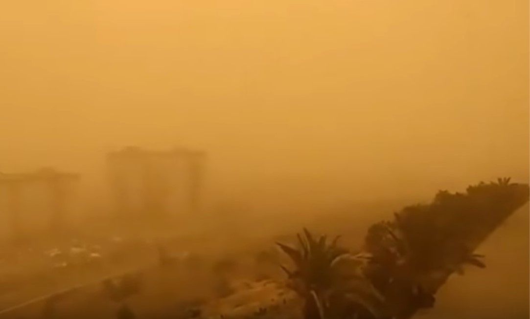 Wyspy Kanaryjskie zaatakowane przez burzę piaskową. Apokaliptyczny widok