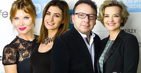 Eleganckie gwiazdy na licytacji w Centrum Olimpijskim: Monika i Zbigniew Zamachowscy, Agata Załęcka, Ewa Mielnicka...