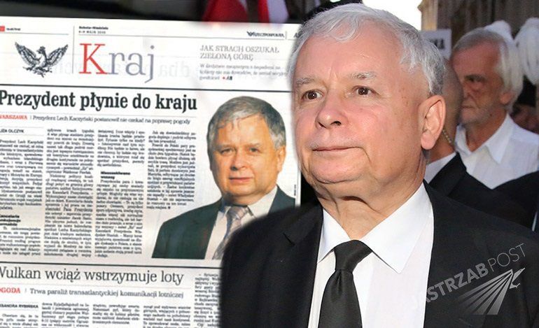 Wyciekła okładka fikcyjnej gazety, którą Jarosław Kaczyński pokazał matce po tragicznej śmierci Lecha Kaczyńskiego