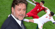 Russell Crowe skomentował gola Roberta Lewandowskiego i zmotywował piłkarzy...po polsku!
