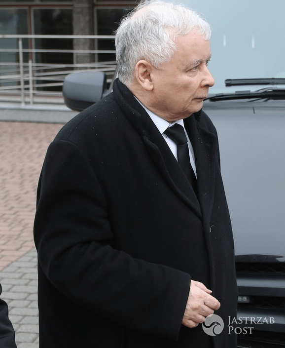 Jarosław Kaczyński na pogrzebie Zyty Gilowskiej