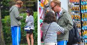 Jacek Borcuch z córką na plaży w Juracie [paparazzi]