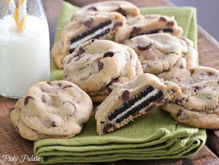 Oreo Stuffed Chocolate Chip Cookies