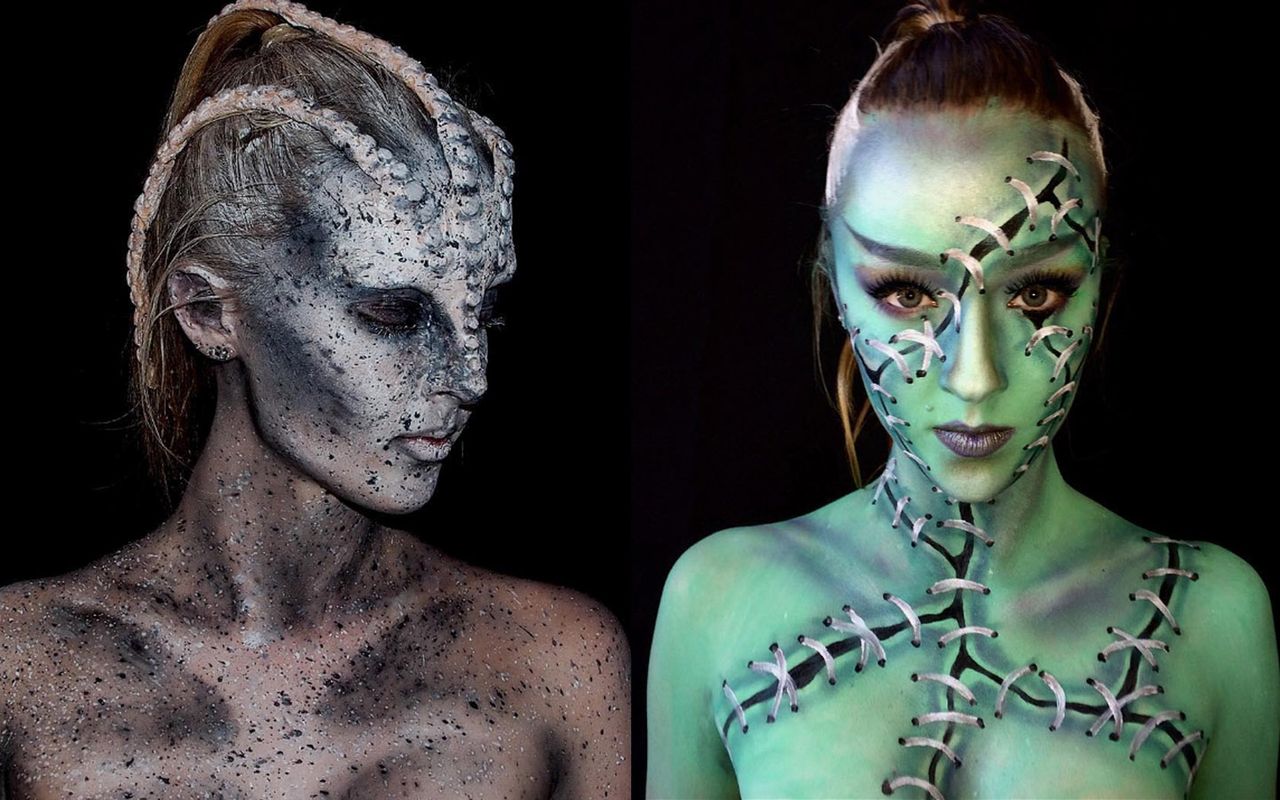 Po mistrzowsku zrobiła z siebie potwora