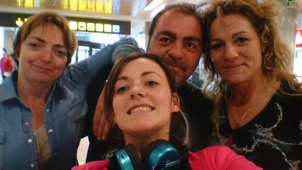 Joana Sainz z bliskimi