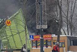 Eksplozja w budce z kebabem. Obok rozbiórka samolotu