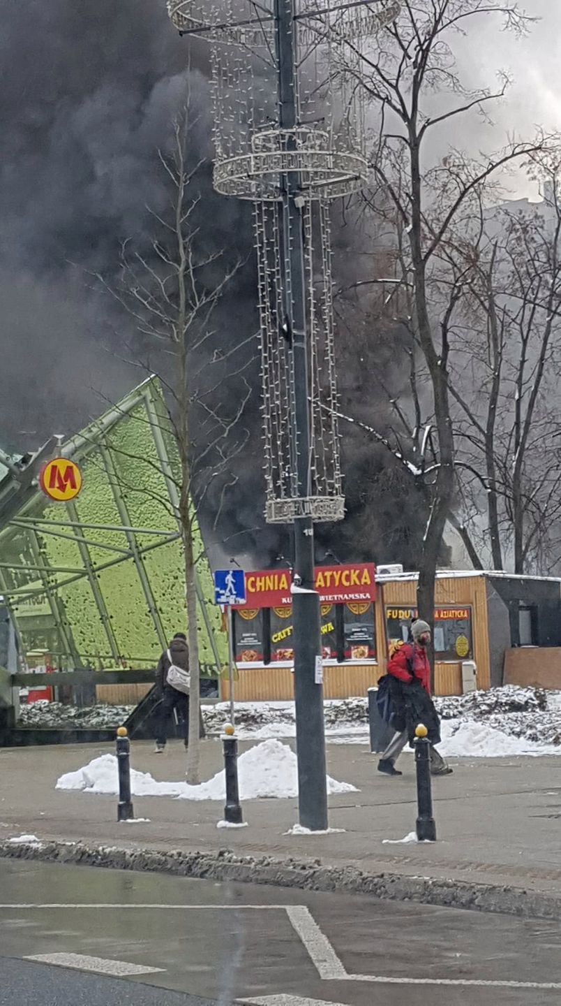 Pożar przy ul. Świętokrzyskiej