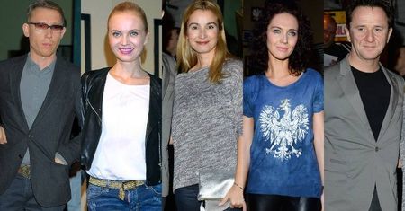 Joanna Brodzik, Paweł Wilczak, Andżelika Piechowiak, Olga Borys i inni na premierze sztuki "Okolice bikini"