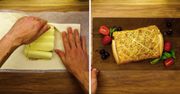 Ciasto francuskie z grillowaną cukinią