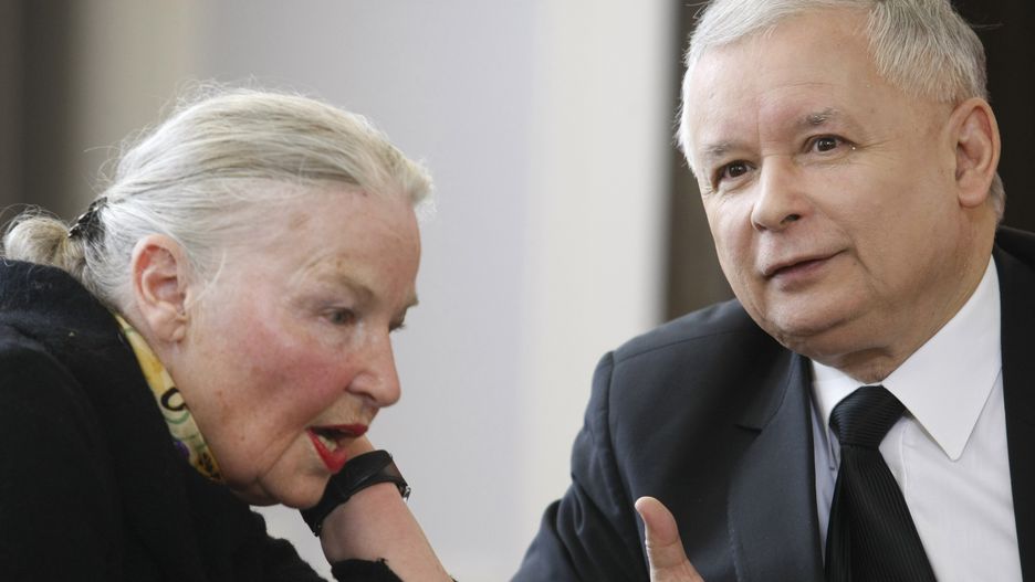 Prof. Jadwiga Staniszkis oraz Jarosław Kaczyński (zdj. arch.) 
