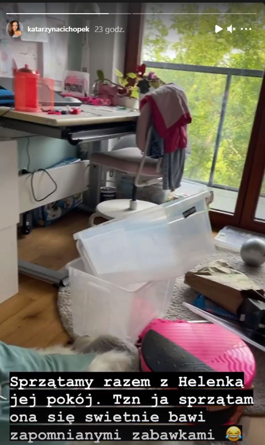 Katarzyna Cichopek pokazała bałagan w pokoju córki