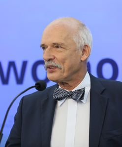 Janusz Korwin-Mikke świętuje powrót do polityki. Do jego partii dołączył nowy-stary członek