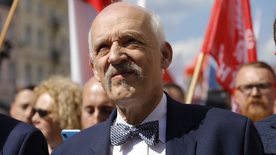 Janusz Korwin-Mikke w niewybredny sposób skomentował słowa Aleksandra Kwaśniewskiego