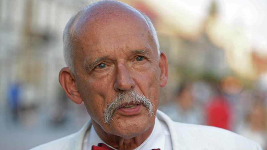 Janusz Korwin-Mikke bez komputera 