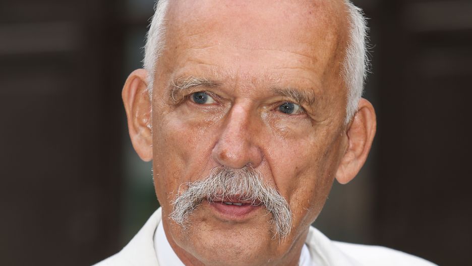 Janusz Korwin-Mikke wie, jak zwrócić na siebie uwagę