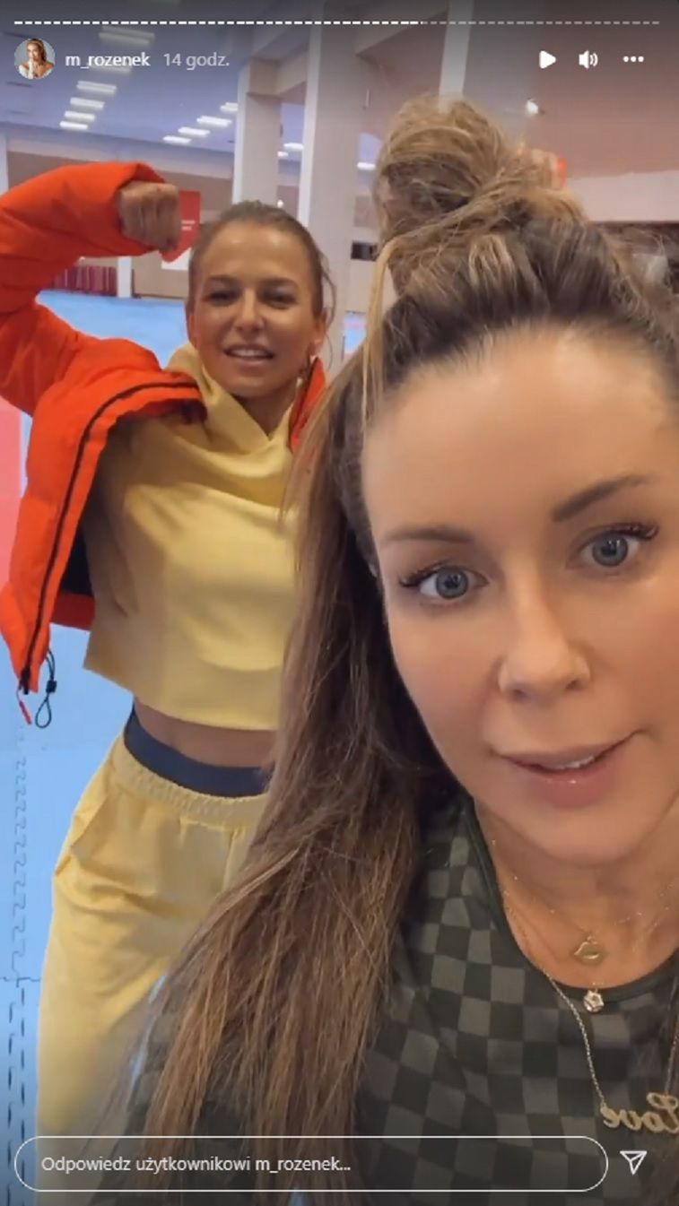 Małgorzata Rozenek na obozie Anny Lewandowskiej