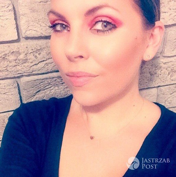 Aleksandra Kwaśniewska w mocnym makijażu