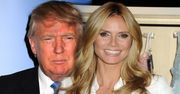 Donald Trump ocenił urodę Heidi Klum. Modelka mu się odgryzła [wideo]