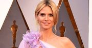Anielska stylizacja Heidi Klum na Oscarach 2016. Suknia oraz biżuteria robią wrażenie