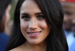 Meghan Markle w zielonej w sukni w pasy. Już raz ją założyła