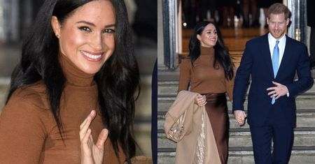 Spocone pachy Meghan Markle odwiedzają Canada House. Księżna zaliczyła mokrą wpadkę po powrocie z urlopu... (FOTO)