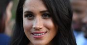 Meghan Markle w zielonej w sukni w pasy. Już raz ją założyła