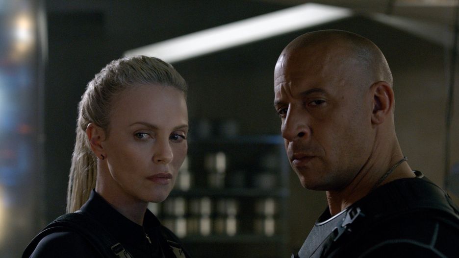 Charlize Theron i Vin Diesel