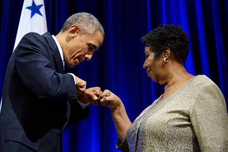 Barack Obama i Aretha Franklin