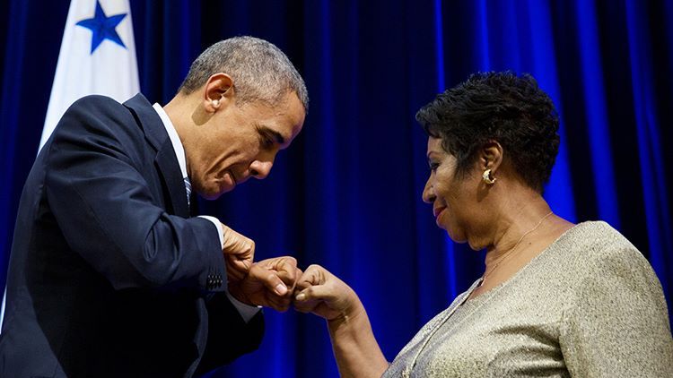 Barack Obama i Aretha Franklin
