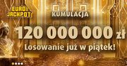 120 mln zł w najbliższym losowaniu Eurojackpot. 10 sierpnia kolejna szansa na rozbicie kumulacji