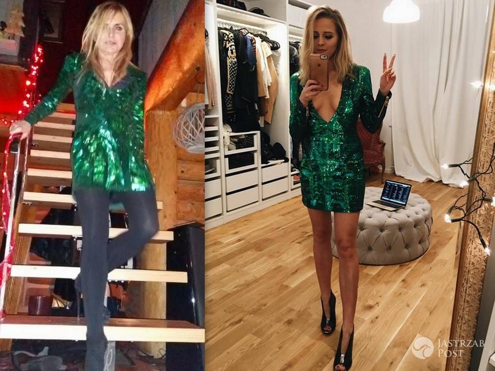 Monika Olejnik i jessica Mercedes w kreacji Balmaind dla H&M
