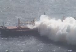 Ogromny pożar na pokładzie brytyjskiego masowca MV Cheshire. Przez dwa tygodnie nie można było go ugasić