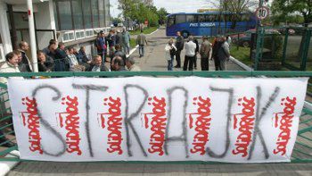 Strajk kierowców PKS w Łomży