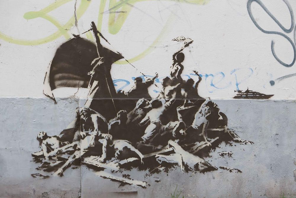 Mieszkańcy długo cieszyli się muralem Banksy'ego. Aż do czasu remontu