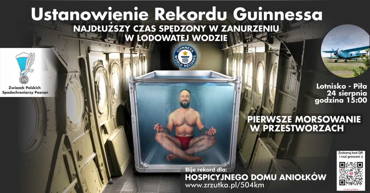 Rekord Guinnessa na pilskim lotnisku. 4 godziny w lodzie