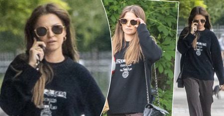Anna Lewandowska z Klarą spaceruje po Warszawie. Nawet w naturalnym wydaniu wygląda pięknie