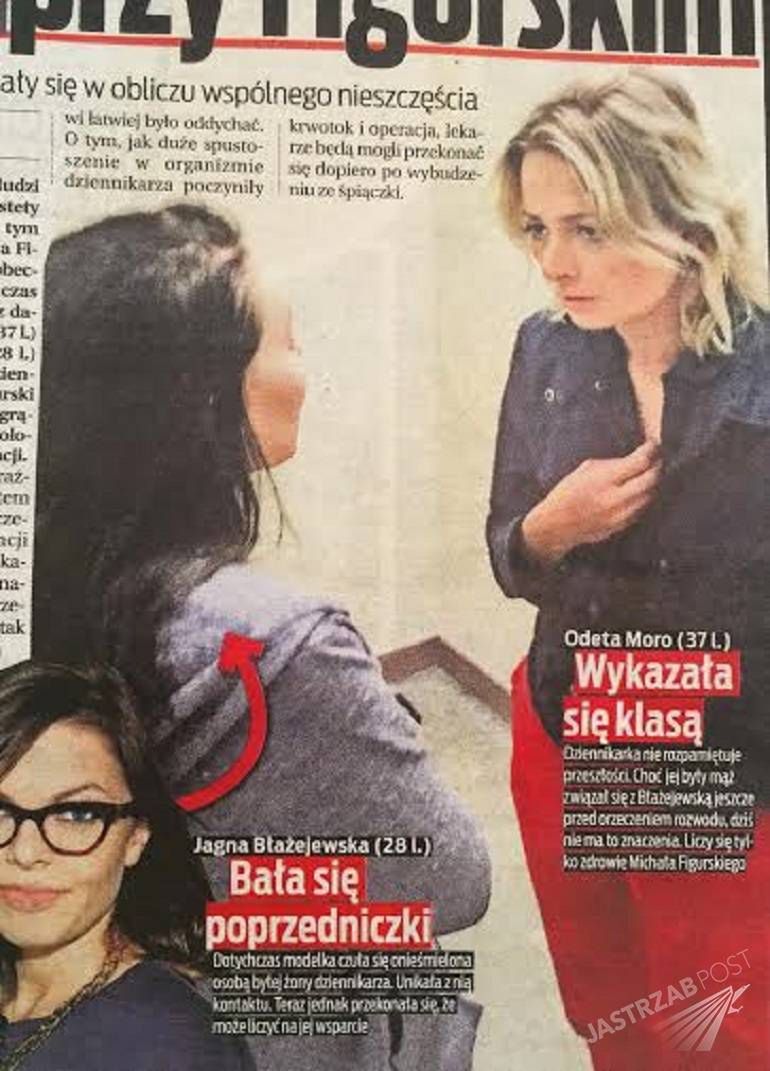 Odeta Moro i Jagna Błażejewska czuwają nad łóżkiem Michała Figurskiego fot. Fakt