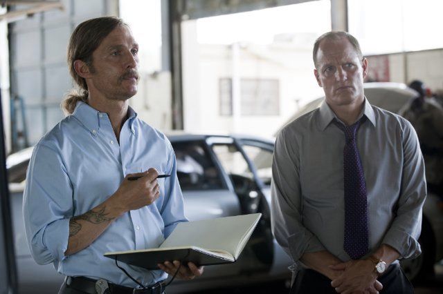 3. Rust Cohle + Marty Hart ("Detektyw", Matthew McConaughey i Woody Harrelson)