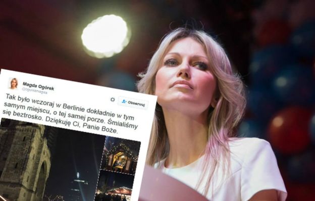 Magdalena Ogórek była na jarmarku w Berlinie dzień przed zamachem. "Dziękuję Ci, Panie Boże"