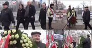 Naczelnik przyszedł złożyć kwiaty pod pomnikiem Romana Dmowskiego. Z takimi honorami powitano Jarosława Kaczyńskiego