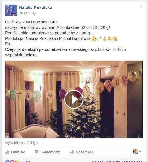 Natalia Kukulska urodziła! (fot. Facebook)